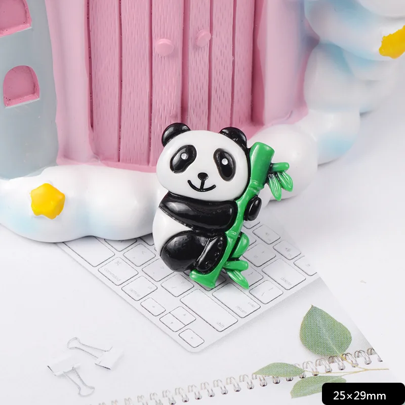10 шт. Kawaii Единорог Flatback Смола Кабошон милый лебедь панда ремесло для DIY заколки для волос украшения поставки украшения