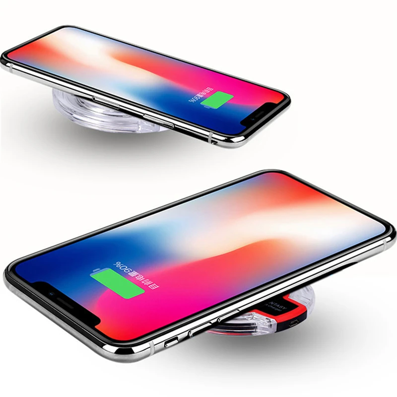 Qi стандартное беспроводное зарядное устройство для iPhone X XS MAX XR 8 Plus Samsung S10 S9 S8 Note10