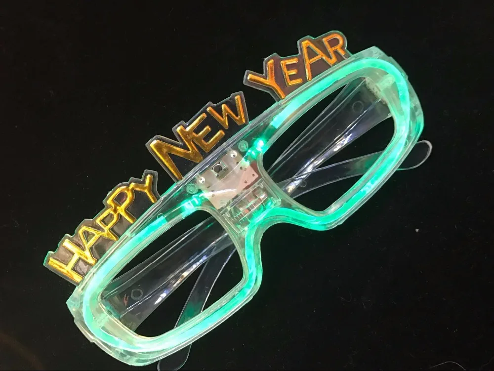 Китайский новый год с новым годом светящиеся очки вечерние украшения