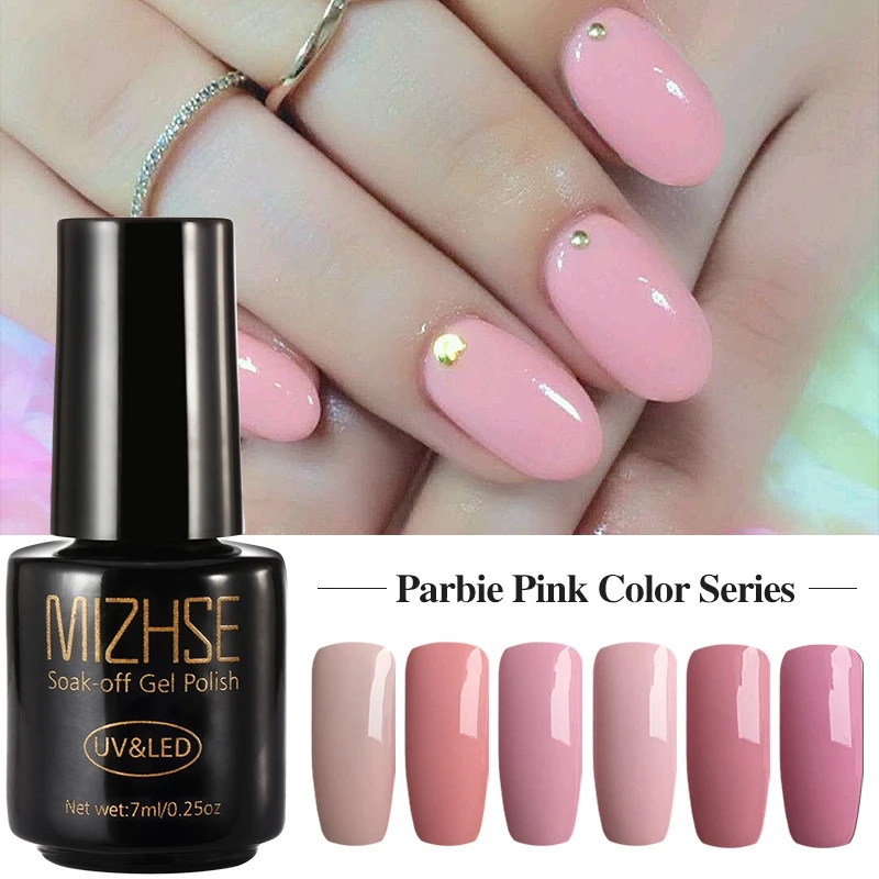 set 04 MIZHSE 7 мл светлый Цветной Гель-лак набор Esmalte Гель-лак резиновая основа верхнее покрытие грунтовка Замачивание лаковый лак Быстро Сухой Гель-лак - Цвет: set 04
