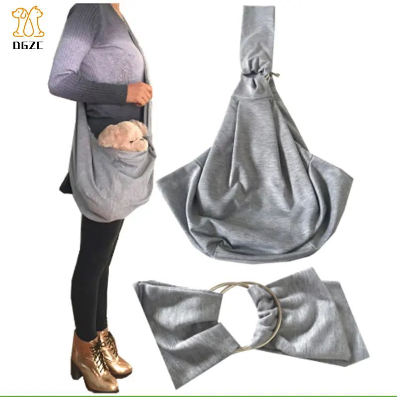 Двухсторонняя слинг-переноска для собак и кошек мягкая дорожная сумка-тоут