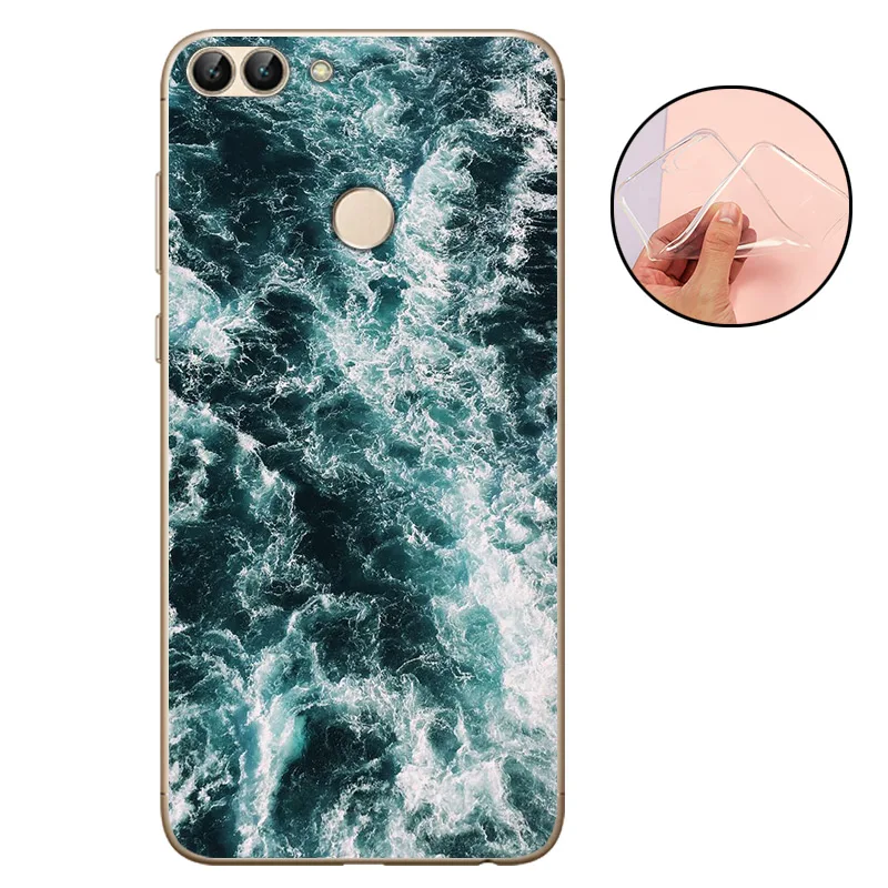CROWNPRO СПС huawei P Smart чехол силиконовый мягкий ТПУ чехол P Smart Coque задний телефон для Funda huawei P Smart чехлы - Цвет: TALHY