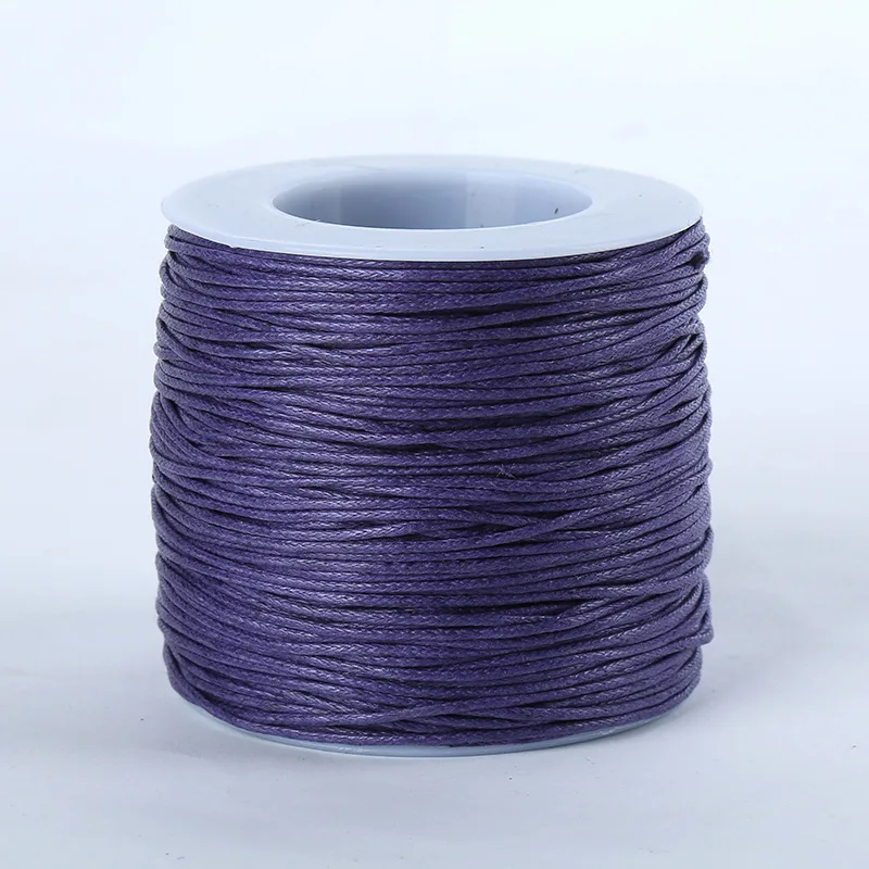 80 м/катушка 1 мм вощеный шнур льняной нить пластиковая веревка DIY ожерелье из