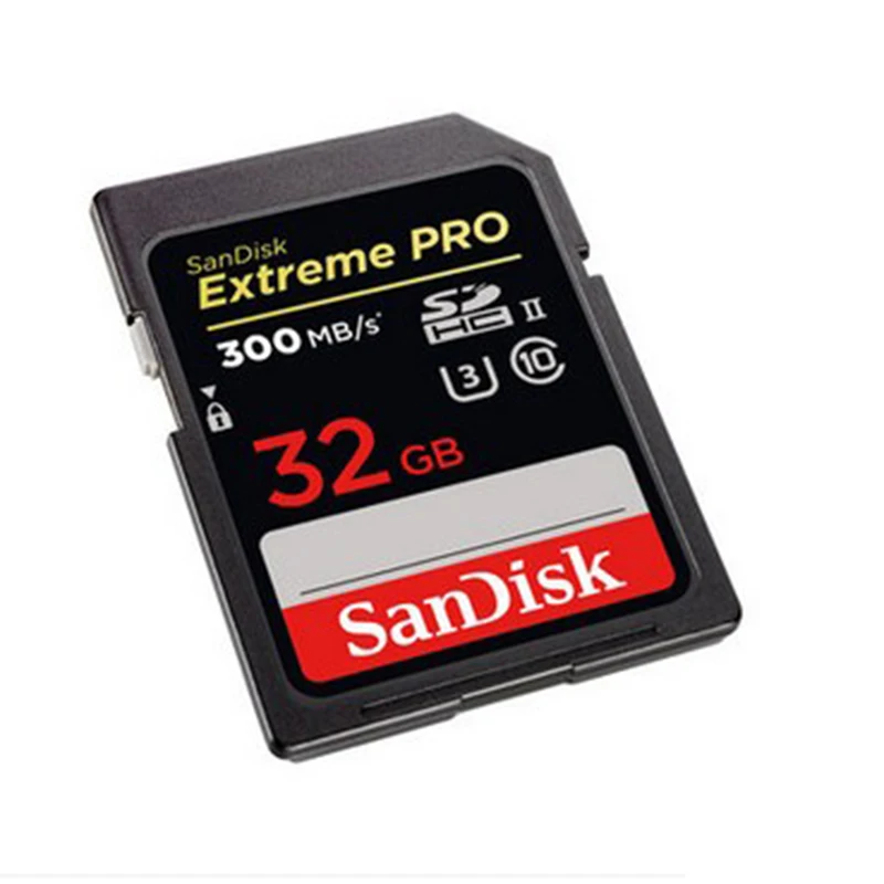 Карта памяти Sandisk Extreme Pro высокоскоростная карта для камеры на 32 ГБ 64 до 300 МБ/с./с