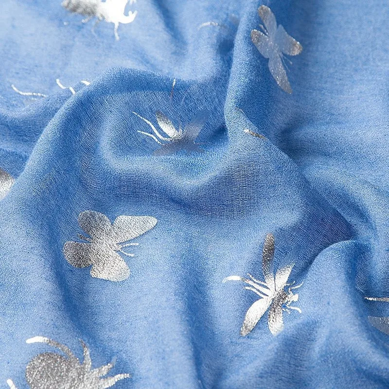 

2018 shiny scarf hot stamping silver color hijab women cotton scarves and shawls shimmer sarong design fashion islamic scarfs
