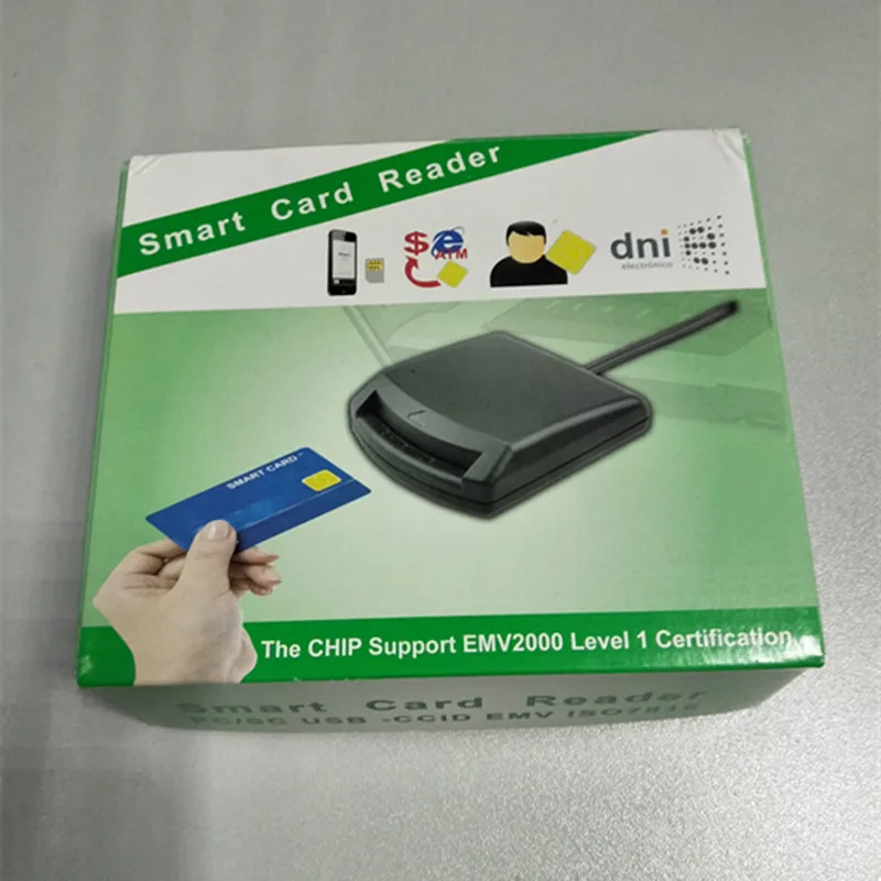 Считыватель смарт-карт ISO7816 PC/SC USB-CCID EMV SIM Чип поддержка EMV2000 Уровень 1 Сертификация для контактной памяти