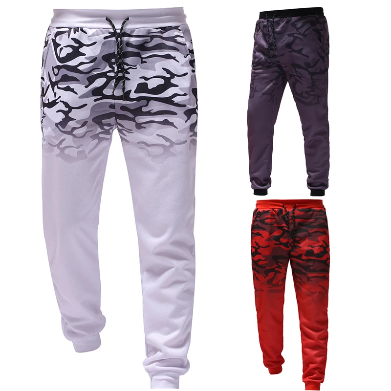 Мужской повседневный спортивный костюм толстовка с 3d градиентным принтом на