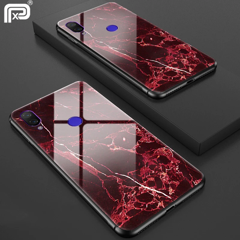 Мрамор закаленное Стекло чехол для Xiaomi Redmi Note 7 5 6 Pro 5A Prime Red mi 6A плюс A1 A2 Lite 8 Explorer