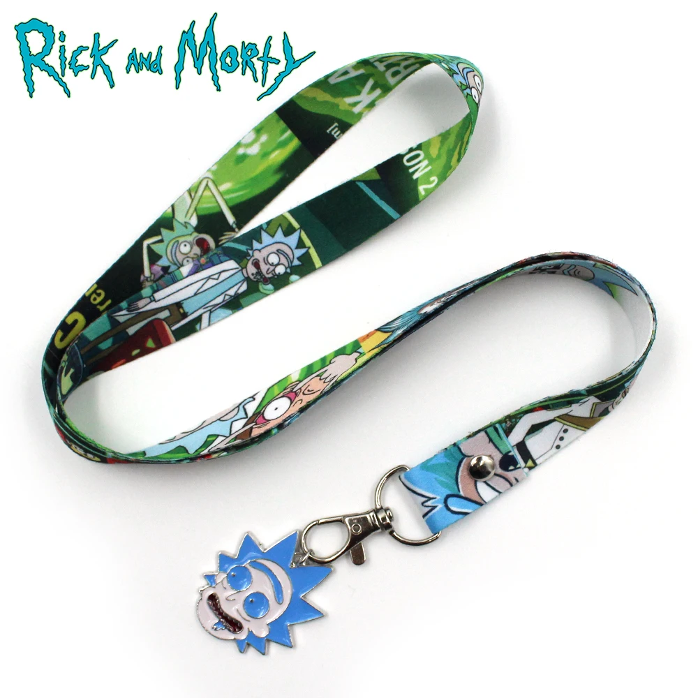 Rick and Morty телефонная веревка MEESEEKS металлическая подвеска для ключей Ремешок