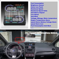 for subaru wrx sti 2015 2016 car electronic auto accessories universal head up display hud plug and play driving speed alarm