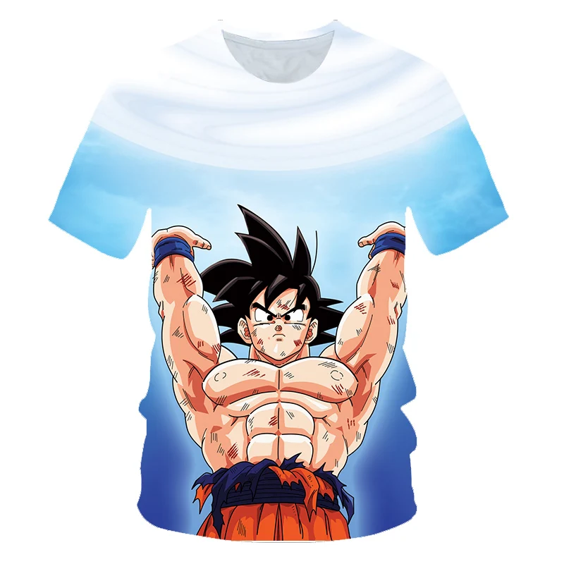 PT236 Dragon Ball Z Ultra инстинкт Гоку Супер Saiyan Для мужчин футболка 3D печатных летний Dragon Ball футболка смешные Для мужчин рубашка Азиатский размеры S-6XL - Цвет: PT236