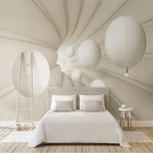 3D обои на заказ, рулоны, современные 3D абстрактные космические шары, настенная живопись, ткань, гостиная, спальня, фон, настенный Декор для дома