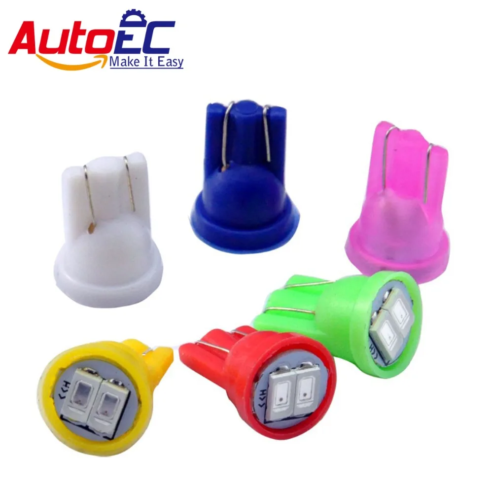 

AutoEC 50X T10 196 194 w5w led 5630 5730 2smd auto led Clearance Lights lamp dashboard parking lights DC12V #LB115