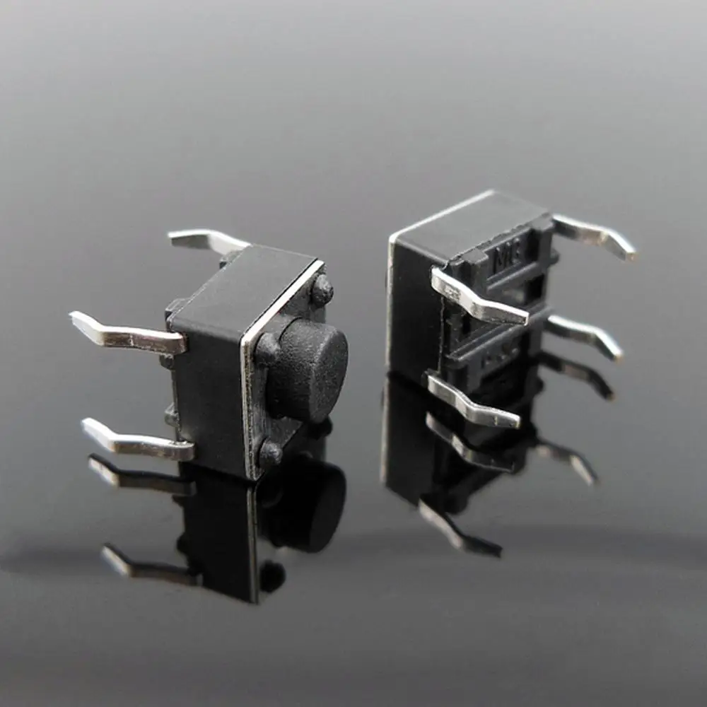 6*6*5 мм 4pin 100 шт. качество Мини Micro мгновенные Тактильные Кнопочный переключатель