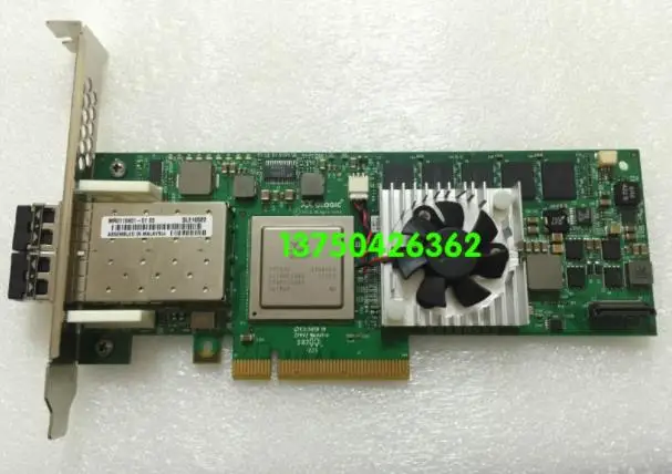 

QLogic QLE10522-C-CK QLE10522, 2 порта, 8 Гбит/с, двойной SFP + FC SR-Optical PciE, контроллер, карта памяти HBA