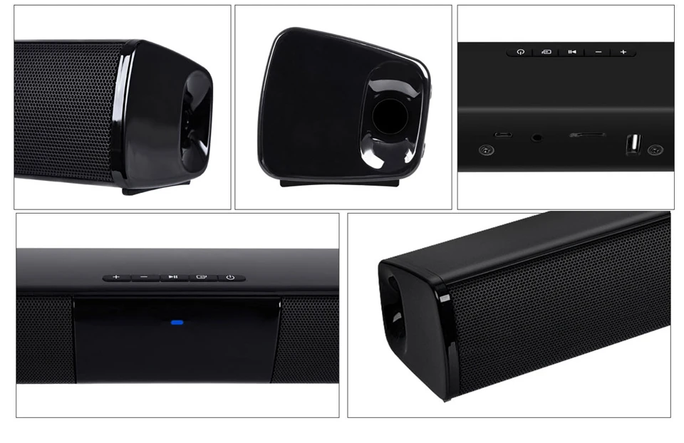 XGODY Саундбар Bluetooth динамик 20 Вт домашний кинотеатр Колонка портативный провод беспроводной 2" ультра-тонкий звуковая панель динамик s для ТВ BS-28A