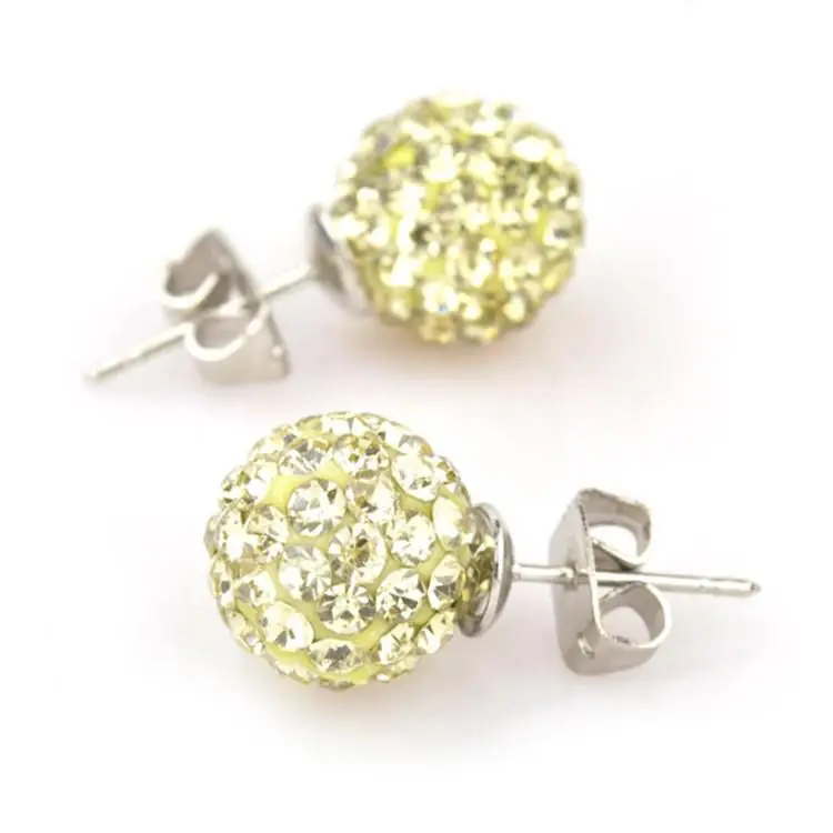 30 qian huang Pendientes женские серьги для женщин ювелирные изделия brincos серьги гвоздики orecchini модные oorbellen aretes Кристалл Стразы - Окраска металла: 30 qian huang
