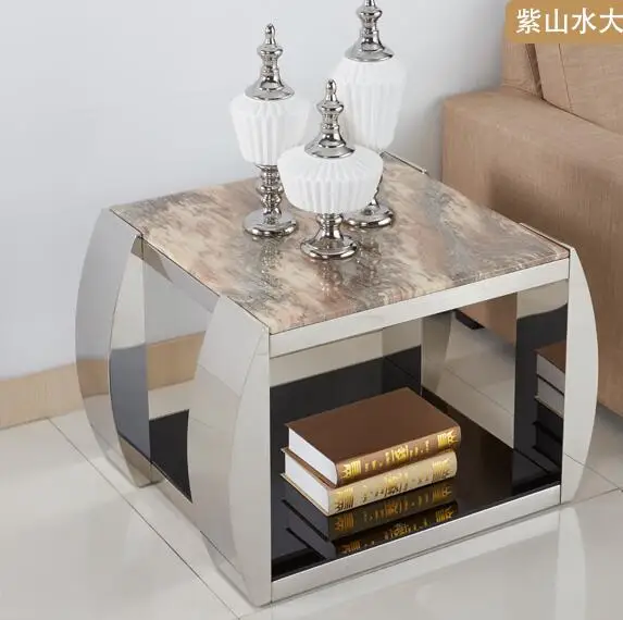 Мраморный зеркальный чайный столик стеклянный журнальный столик|coffee table|glass coffee