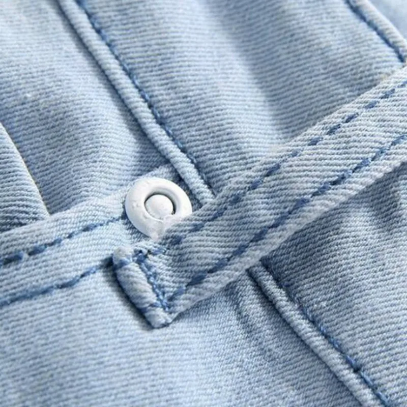 Мужские узкие джинсы синие эластичные прямые в ковбойском стиле размер 36