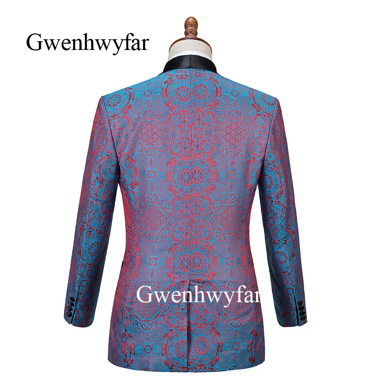 Свадебные Мужские костюмы Gwenhwyfar 2019 новый дизайн джентльменская шаль с лацканами