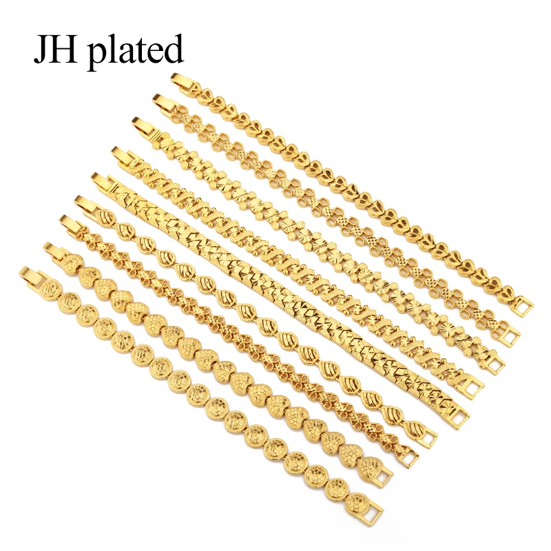 Модный новый браслет JHplated в африканском стиле Эфиопии золотого цвета для мужчин