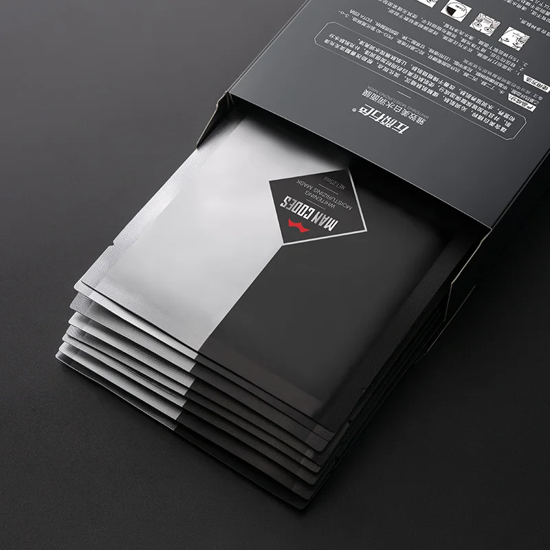 10 шт. Мужская отбеливающая маска для лица поры уход за лицом осветляющая