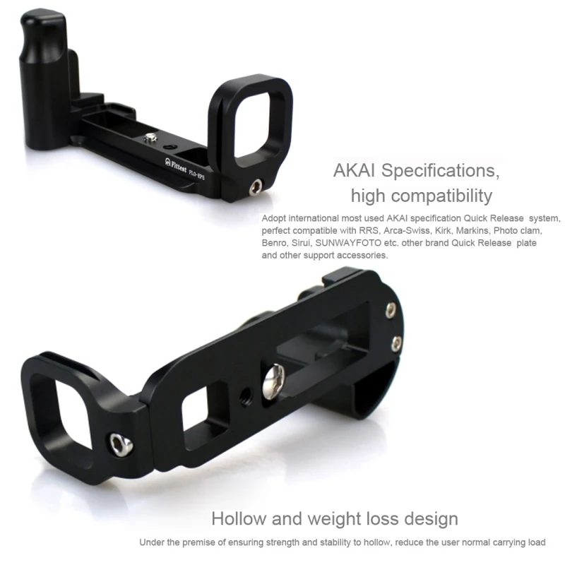 

FITTEST FLO-EP5 Quick Release L Plate Bracket Custom Grip Vertical Plate Base For Olympus EP5 Camera Arca Swiss RRS Compatible