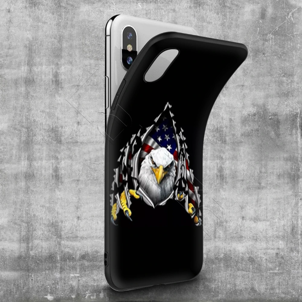 Чехол Lavaza с американским Орлом и флагом США для iPhone 12 mini 11 Pro XS Max XR X 8 7 6 6S Plus 5 5s