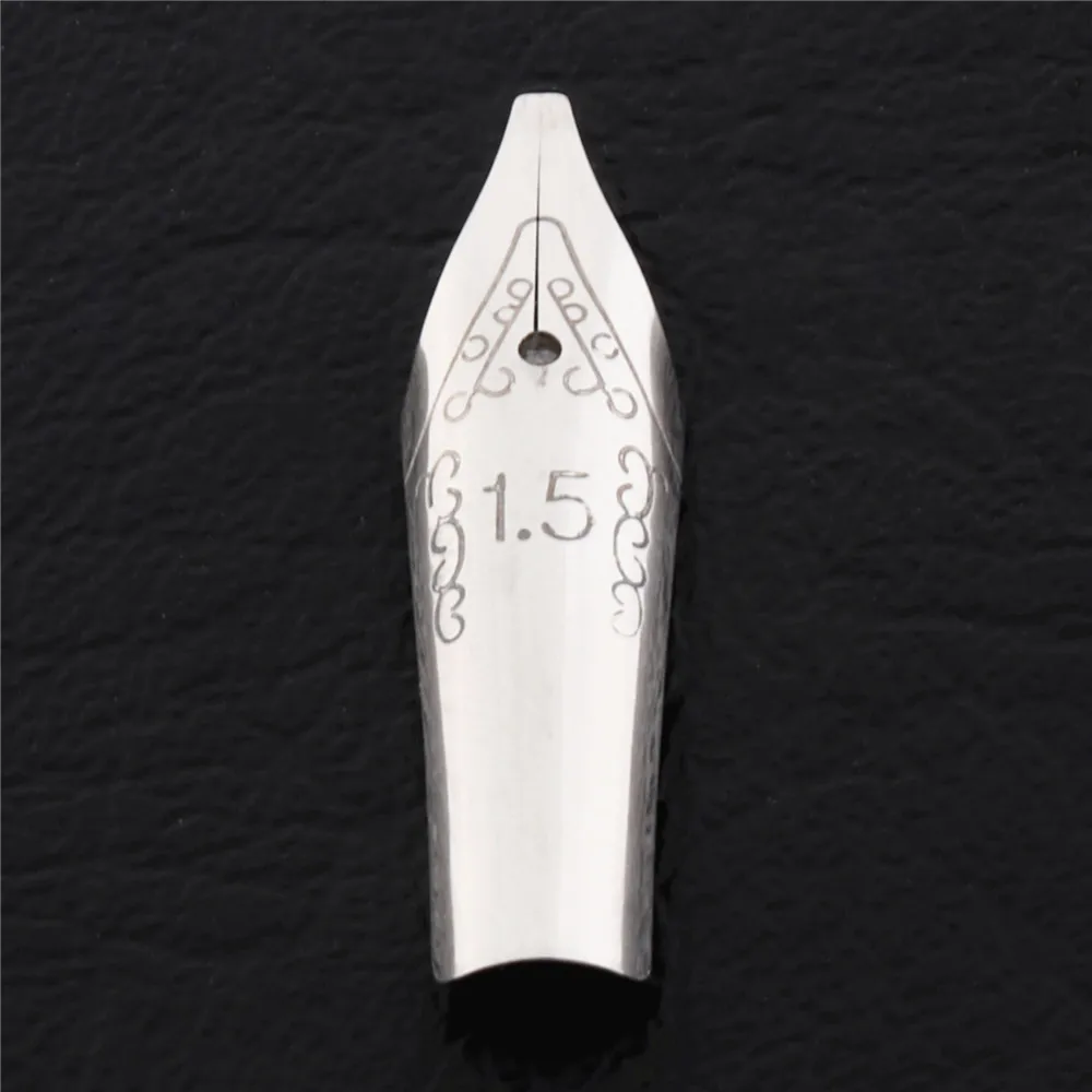 1pcs Nib-1.5mm Jinhao 871 Fluorescent green Gothic parallel the art flower body art Flat Tip Vinyl Tibetan Arabic Student office Fountain Pen - Цвет: 1pcs Nib-1.5mm