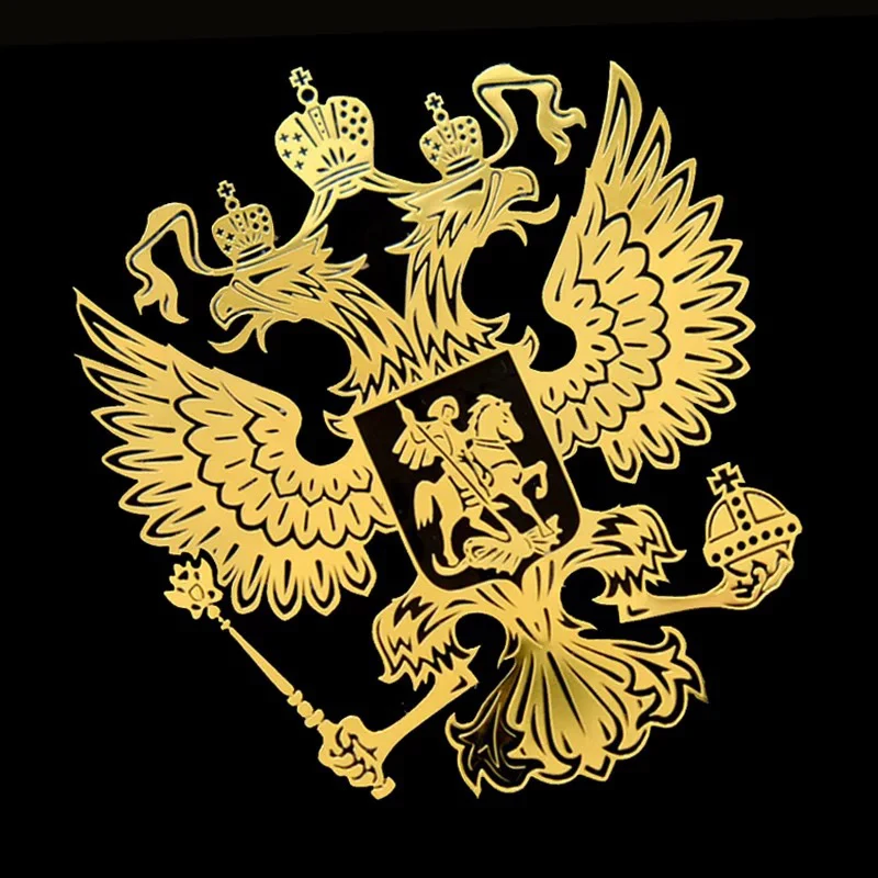 Автомобильный Стайлинг герб Россия никелевая флаг автомобилей Наклейка на кузов