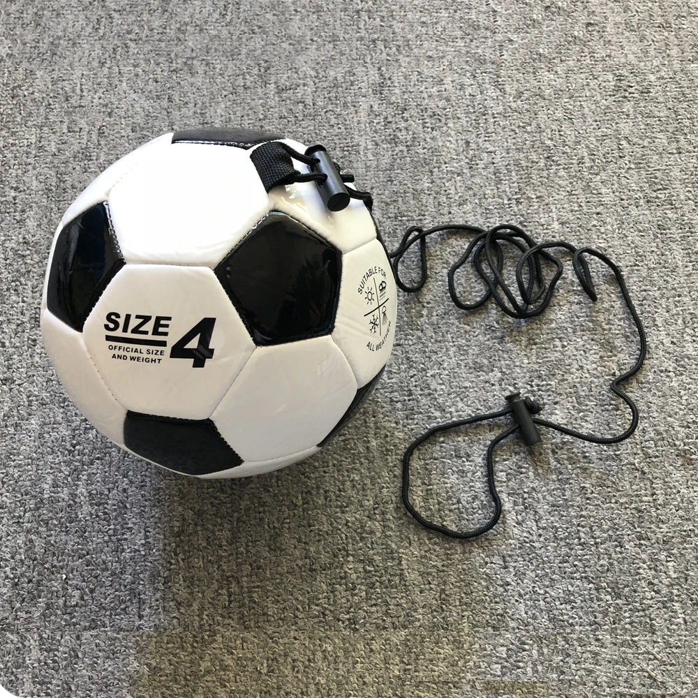 

Soccer return Ball Solo Youth Football Kick Throw Trainer with Adjustable Control Cord Skill Training for futbol Practice Drills
