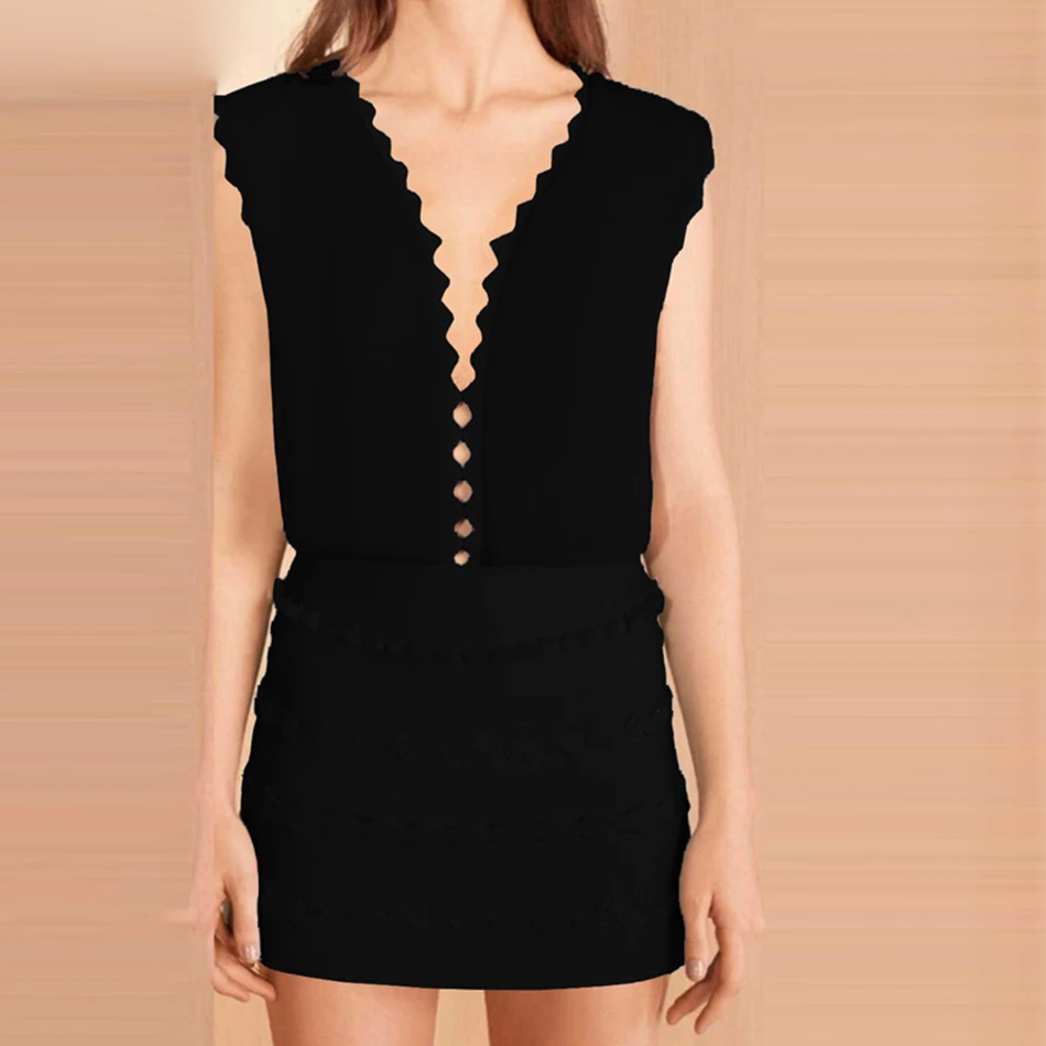

DressBird, новинка 2019 года, женское летнее облегающее вечернее платье, платья, сексуальные платья без рукавов, с глубоким V-образным вырезом, элег...