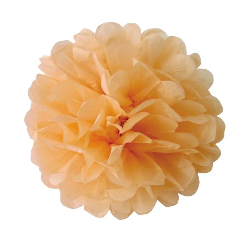 10 шт. в партии персиковая папиросная бумага Pom Poms DIY бумажная Цветочная свадьба