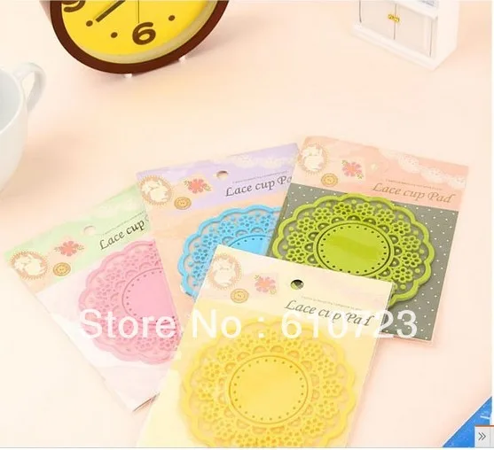 Хит продаж хит милый кружевной полупрозрачный коврик для изоляции нескользящая