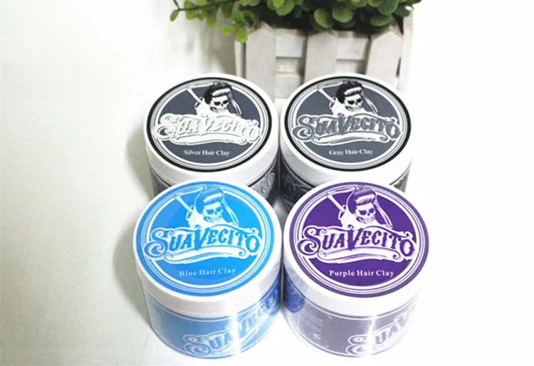Одноразовая краска для волос воск белый серый синий фиолетовый 4 цвета на