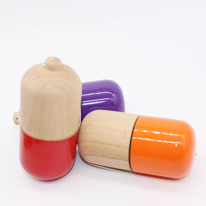 Abbyfrank Профессиональный таблетки шар Kendama из натурального дерева традиционные