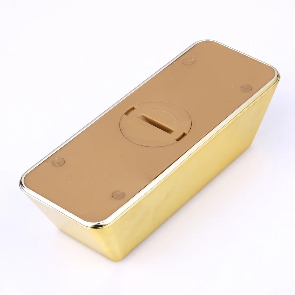 Копилка из АБС пластика золотой слиток кирпич коробка для монет чехол копилка