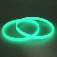 1pc 5mm glow in dark silicone wristband unisex cuff candy color neon fluorescent luminous rubber braceletsbangles sh279