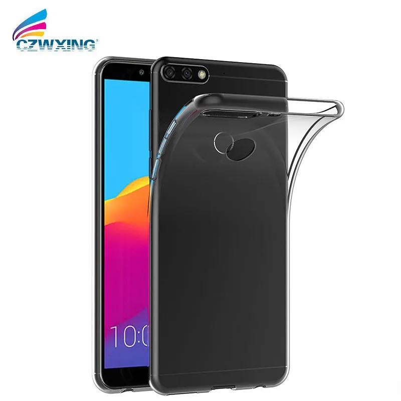 Для Huawei Y7 Prime 2018 силиконовый прозрачный Футляр TPU чехол для телефона Y7Prime Honor 7CL DN L21