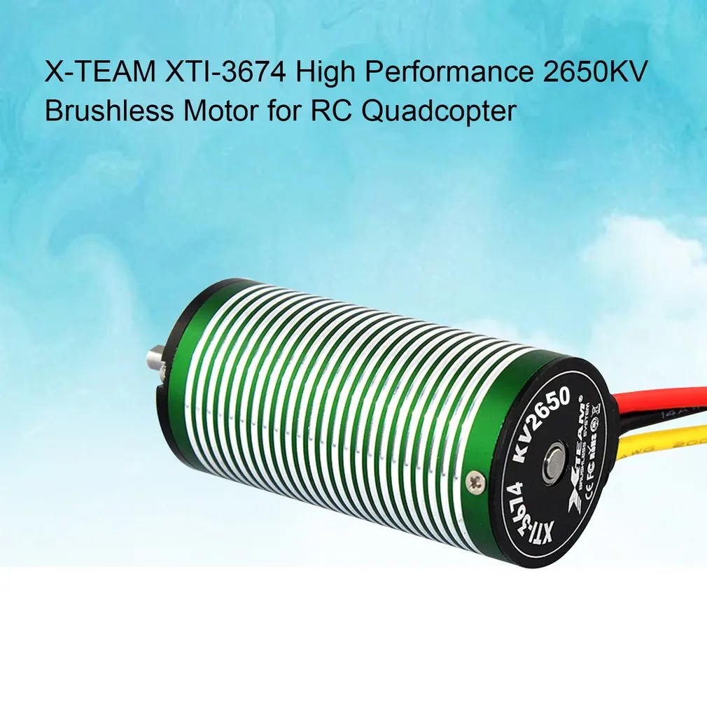 X-TEAM XTI-3674 высокая производительность 2650KV бесщеточный двигатель для радиоуправляемого дрона FPV гоночный Квадрокоптер планер Запчасти для самолетов