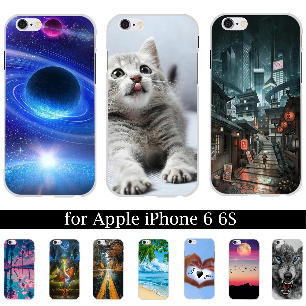 Чехол для Apple iPhone 6 6S 6G цветочный милый чехол с принтом iPhone6 iPhone6S Силиконовый