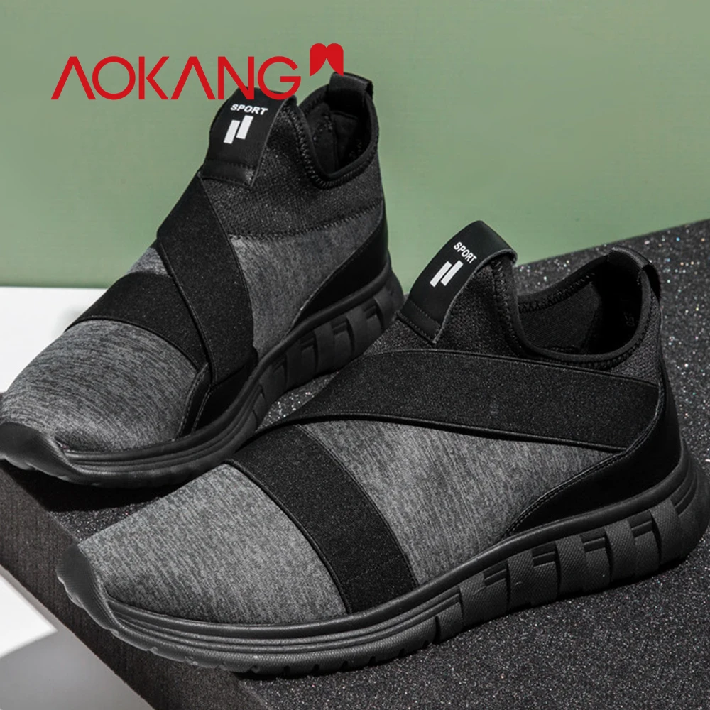 AOKANG/Коллекция 2019 года Повседневная обувь мужские кроссовки tenis masculino adulto дышащий