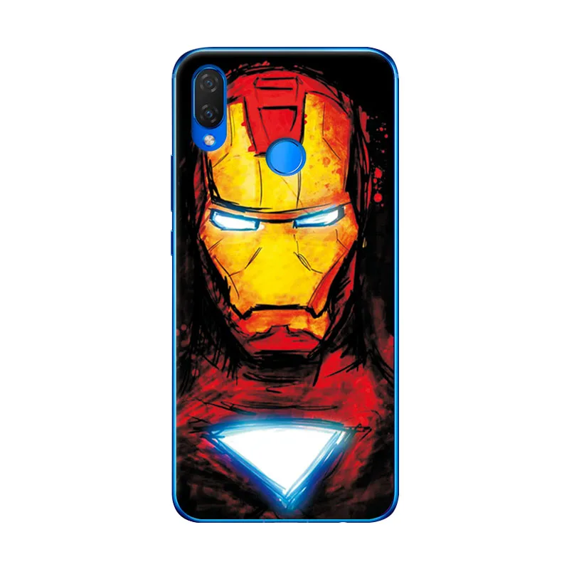 Очаровательный чехол для телефона Marvel Hero Captain America Huawei Nova 3 шикарные чехлы с
