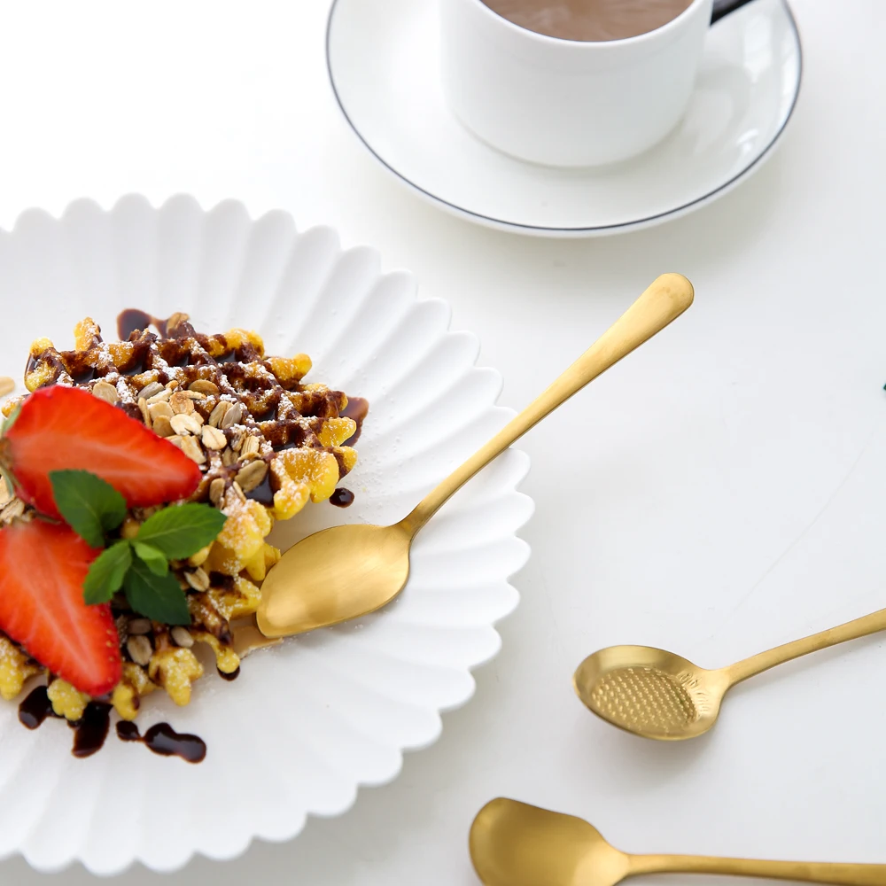 Ложка из нержавеющей стали Милые Ложки для мороженого кофе фруктов нож масла