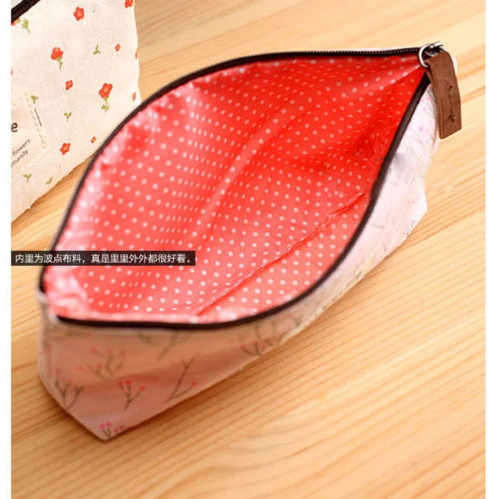 Cute Stationery Pen Box Canvas Pencil Case Pink School Supply Bag For Girl Kawaii Estojo Escolar Menina Pencilcase Penholder Kid |