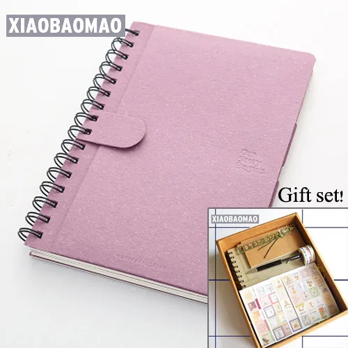 Gift set 11 шт. = комплект! Красивая записная книжка, Подарочная коробка с записной книгой, шариковой ручкой, клейкой лентой Васи, милый корейский подарочный набор канцелярских принадлежностей - Цвет: Gift set