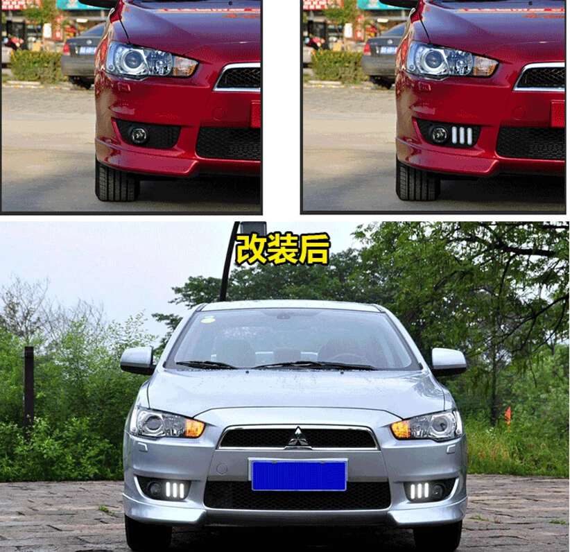 Mitsubiish Lancer Дневной светильник; 2008~,! Светодиодный, Lancer противотуманный светильник, Outlander, ASX, Lancer EX