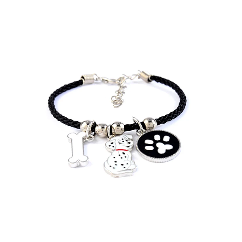 Модные далматинские очаровательные браслеты для девушек женщин и мужчин