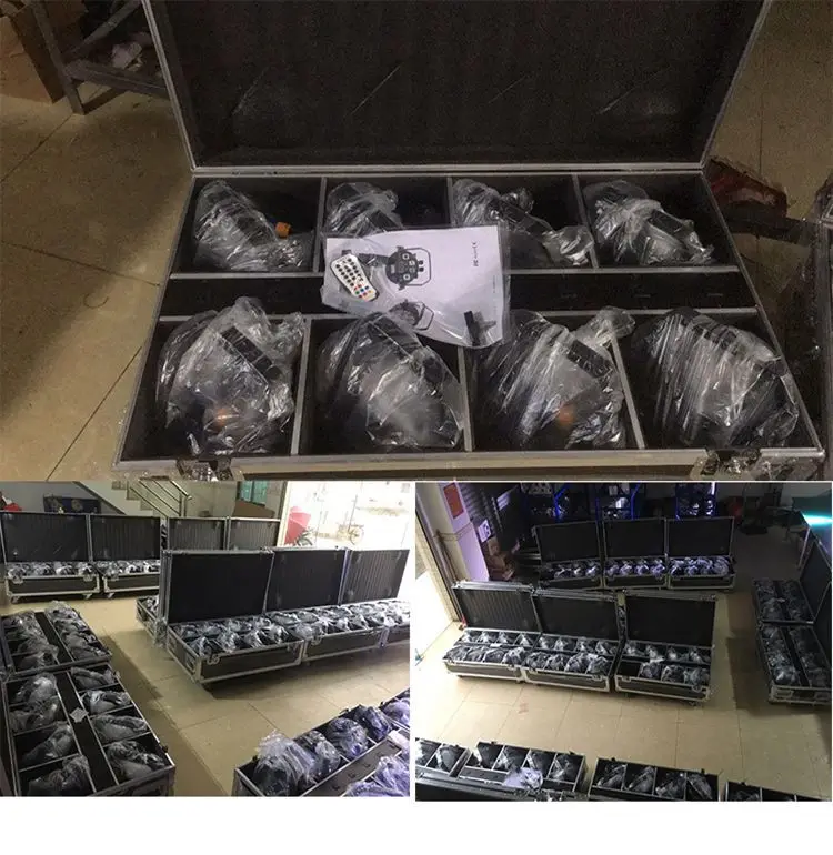 

8 шт./лот водонепроницаемый 12х18вт 6в1 led par свет Rgbwa + УФ батарея мощность беспроводной dmx