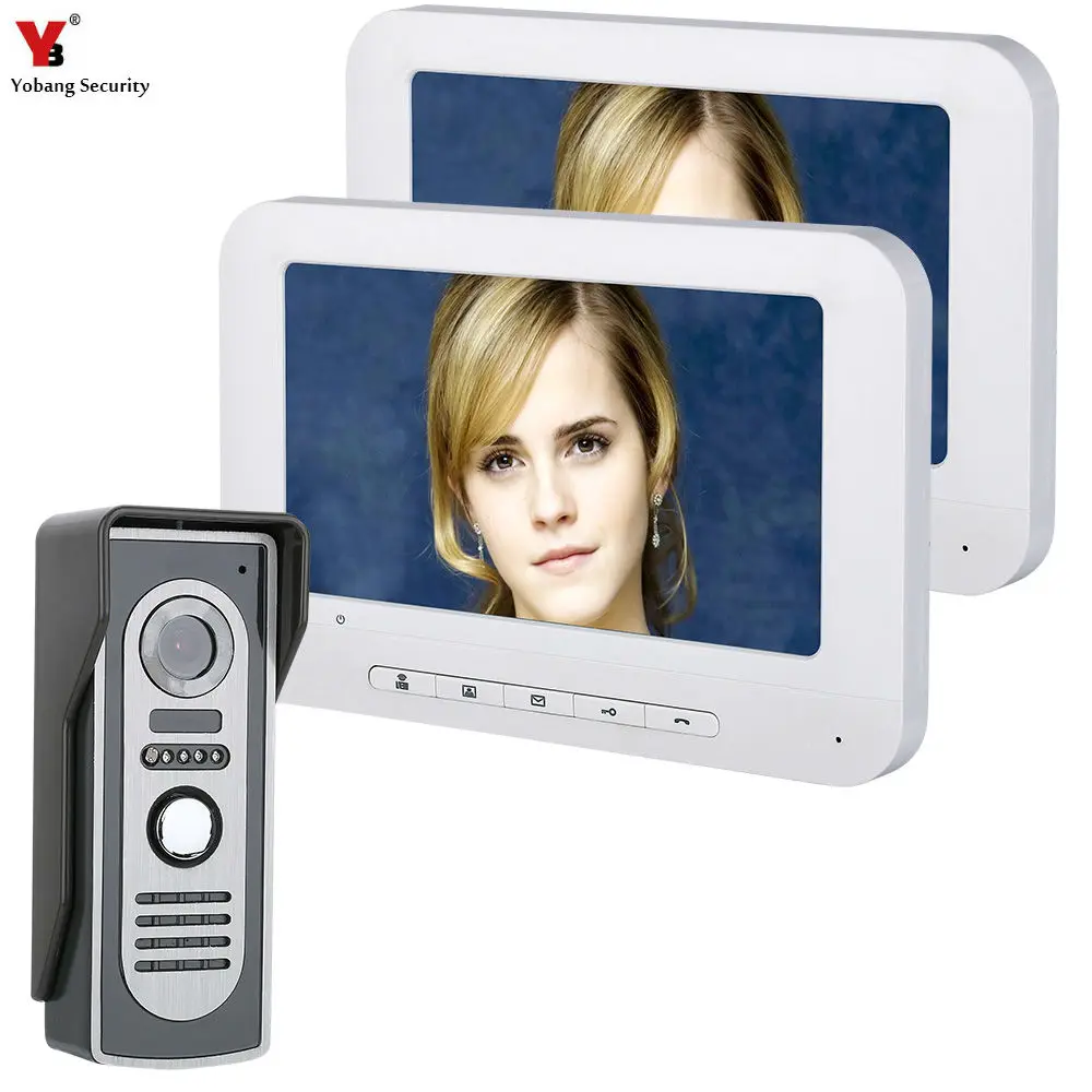 Yobang Security Video Door Phone Monitor Intercom Wired 7 Inch Display Visual Doorbell Camera For Home | Безопасность и защита